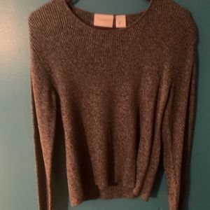 Fitted Liz Claiborne ribbed knit short sweater